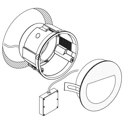 Eglo - Lampada da incasso LED da esterno LED/2,5W/230V IP65 nera