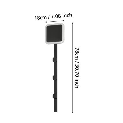 Eglo - LED Appendiabiti a parete con luce LED/7,8W/230V