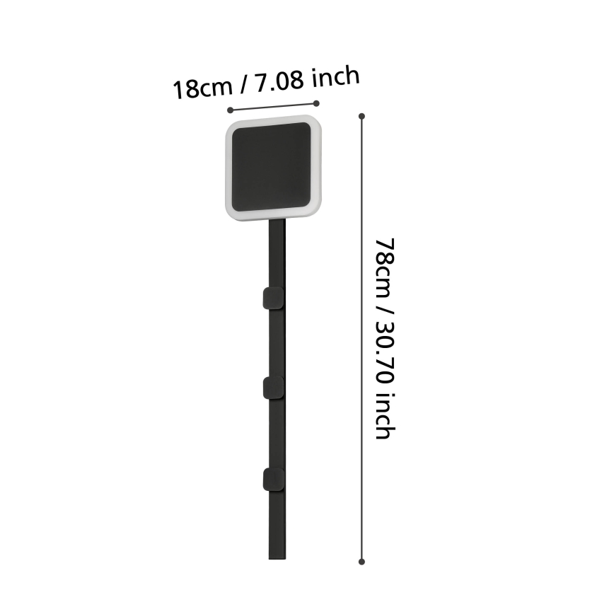 Eglo - LED Appendiabiti a parete con luce LED/7,8W/230V