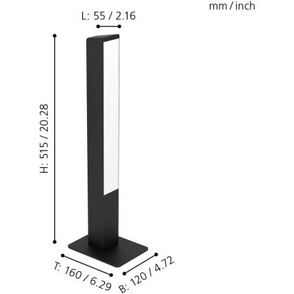 Eglo - Lampada da tavolo LED RGBW dimmerabile LED/16W/230V 2700-6500K ZigBee