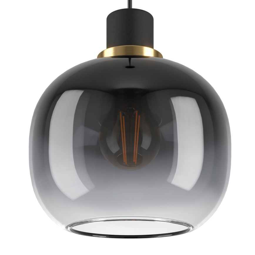 Eglo - Lampadario a sospensione con filo 1xE27/40W/230V grigio