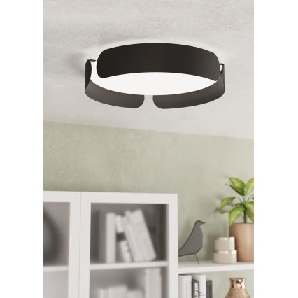 Eglo - Plafoniera LED 20W/230V Ø 37 cm, nera
