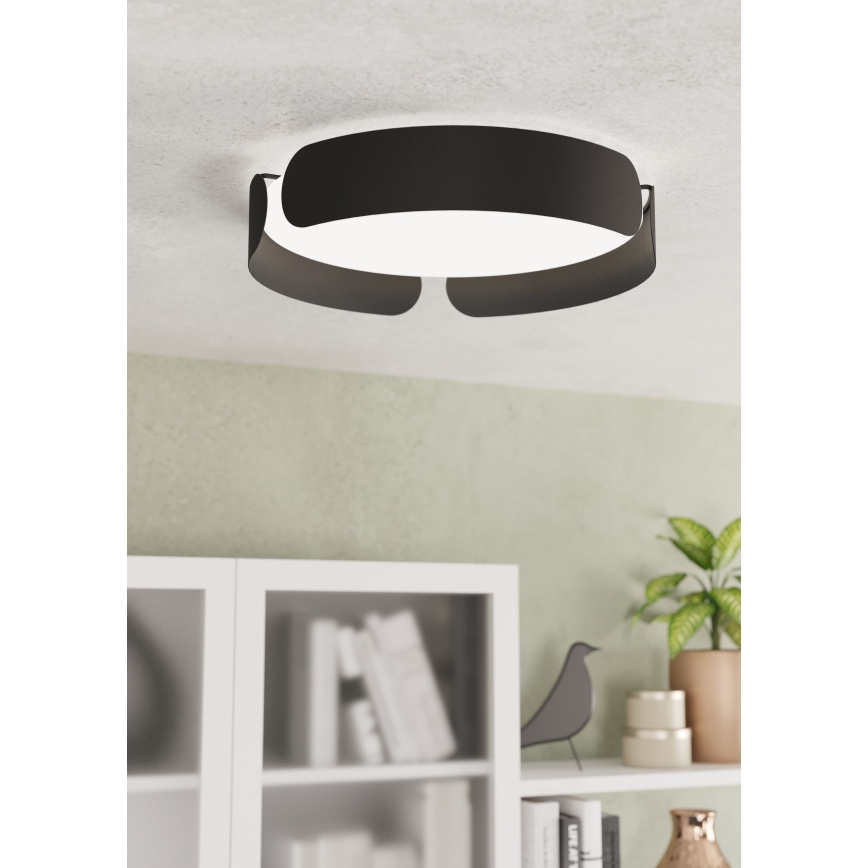 Eglo - Plafoniera LED 20W/230V Ø 37 cm, nera