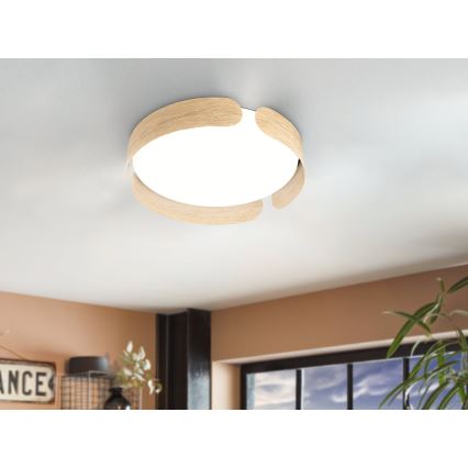 Eglo - Plafoniera LED/20W/230V Ø 37 cm beige