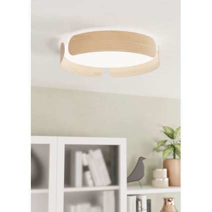 Eglo - Plafoniera LED/20W/230V Ø 37 cm beige