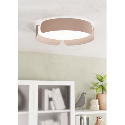 Eglo - Plafoniera LED/20W/230V Ø 37 cm marrone