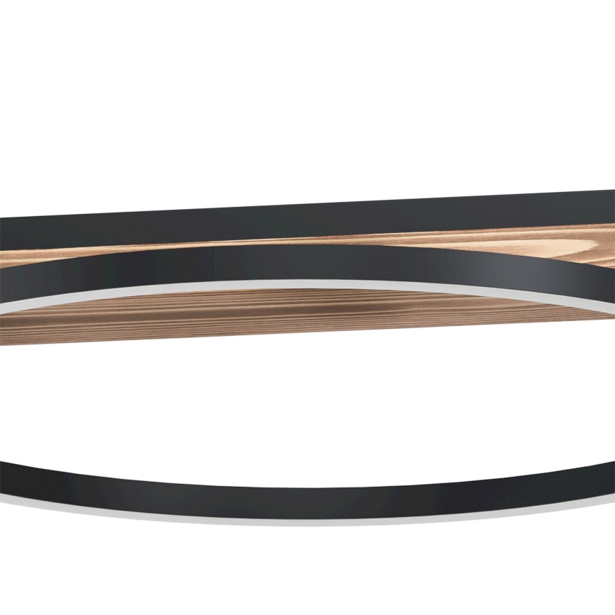 Eglo - Lampadario LED dimmerabile su cavo 2xLED/12,5W/230V+LED/15,5W 3000K marrone/nero