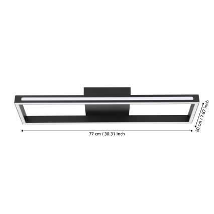 Eglo - Plafoniera LED dimmerabile LED/21W/230V 2700-6500K