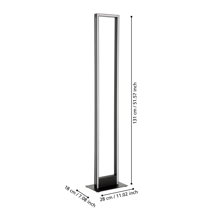 Eglo - Lampada da terra dimmerabile a LED LED/33W/230V 2700-6500K