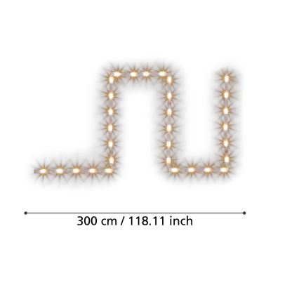 Eglo - Striscia LED Dimmerabile 3m LED/13,5W/24V 2700-6500K ZigBee