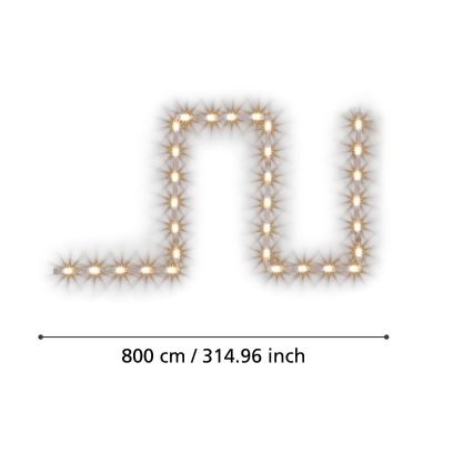 Eglo - Striscia LED RGBW Dimmerabile 8m LED/24W/24/230V 2700-6500K ZigBee