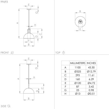 Eglo - Lampadario su corda  1xE27/40W/230V nero