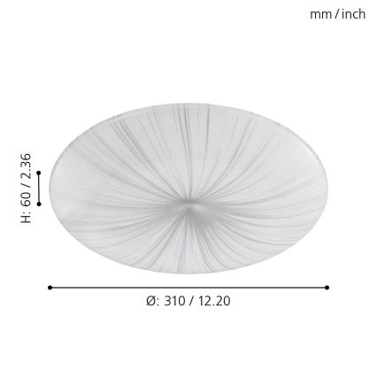 Eglo - Plafoniera LED  LED/10W/230V
