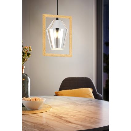 Eglo - Lampadario su corda 1xE27/40W/230V