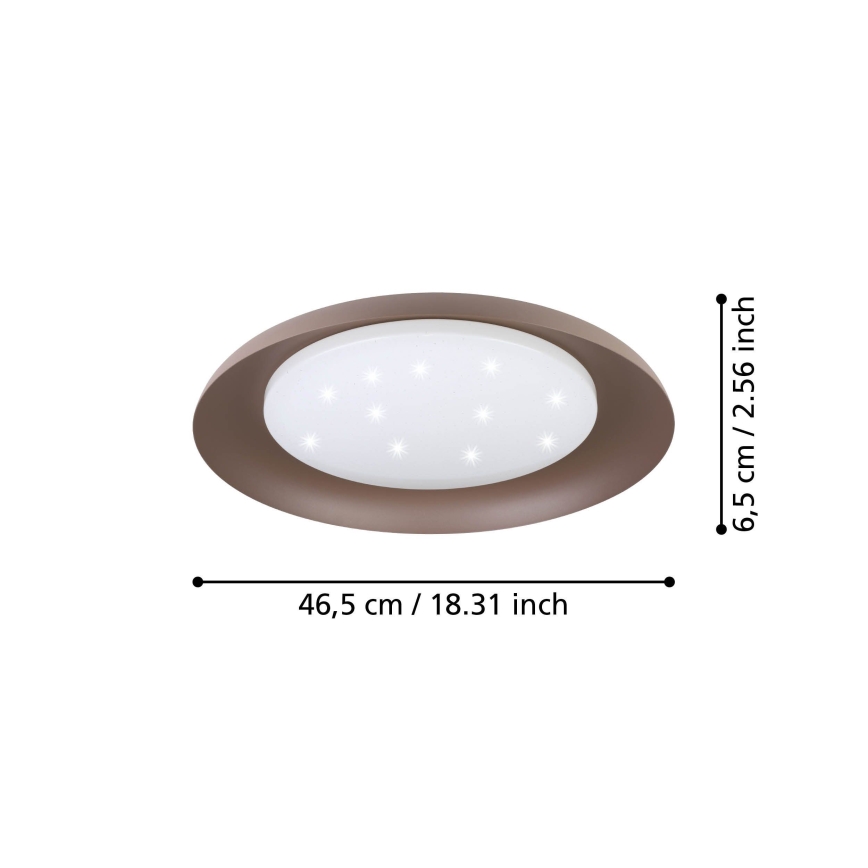 Eglo - Plafoniera LED LED/17,1W/230V marrone
