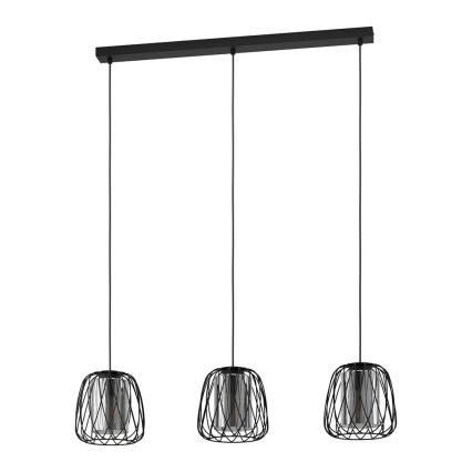 Eglo - Lampadario su corda 3xE27/40W/230V