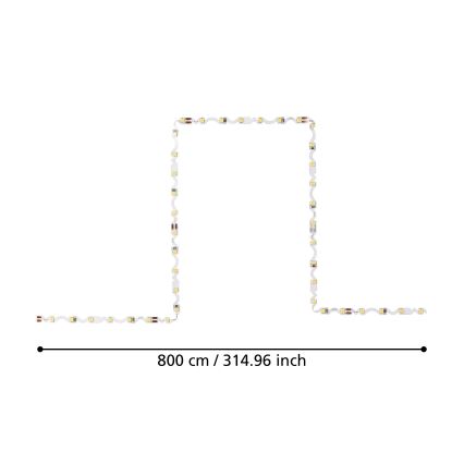 Eglo - Striscia LED 8m LED/43,2W/24/230V 3000K
