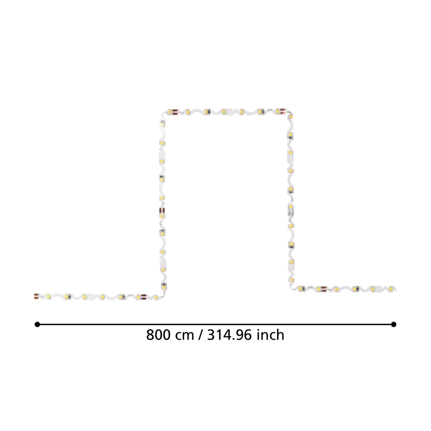 Eglo - Striscia LED 8m LED/43,2W/24/230V 3000K