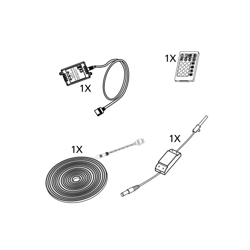 Eglo - Striscia LED Dimmerabile 5m LED/23W/24/230V 2700-6500K + telecomando