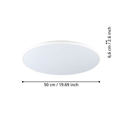 Eglo - Plafoniera LED LED/29W/230V d. 50 cm