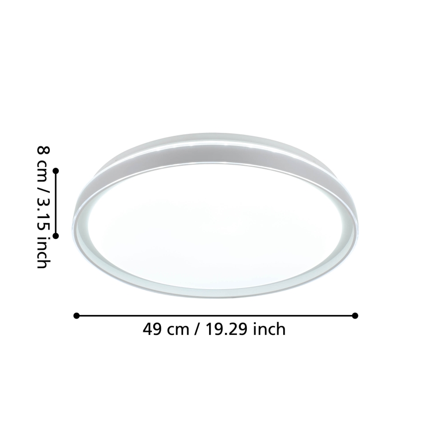 Eglo - Plafoniera LED dimmerabile LED/40W/230V 3000-6500K+ Telecomando
