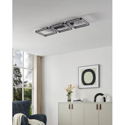 Eglo - Plafoniera LED 3xLED/11,2W/230V nero