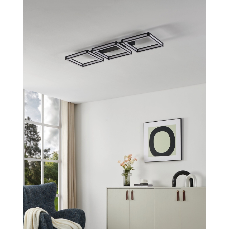 Eglo - Plafoniera LED 3xLED/11,2W/230V nero