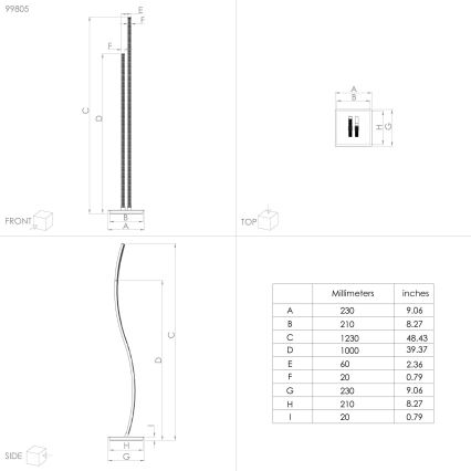 Eglo - Lampada da terra a LED  LED/8W/230V