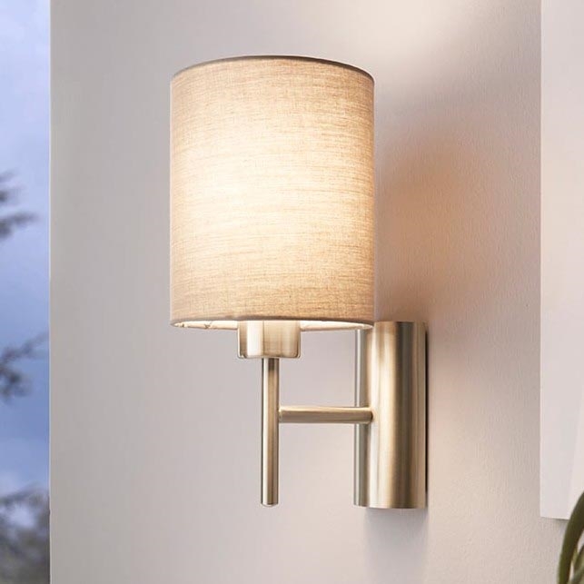 Eglo - Applique 1xE27/60W/230V taupe