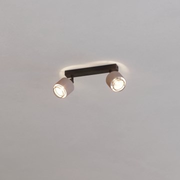 Eglo - Applique 2xE14/40W/230V nero/beige