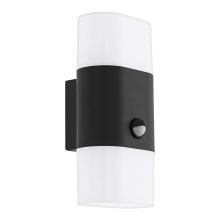 Eglo - Applique a LED  da esterno con sensore 2xLED/5,5W/230V