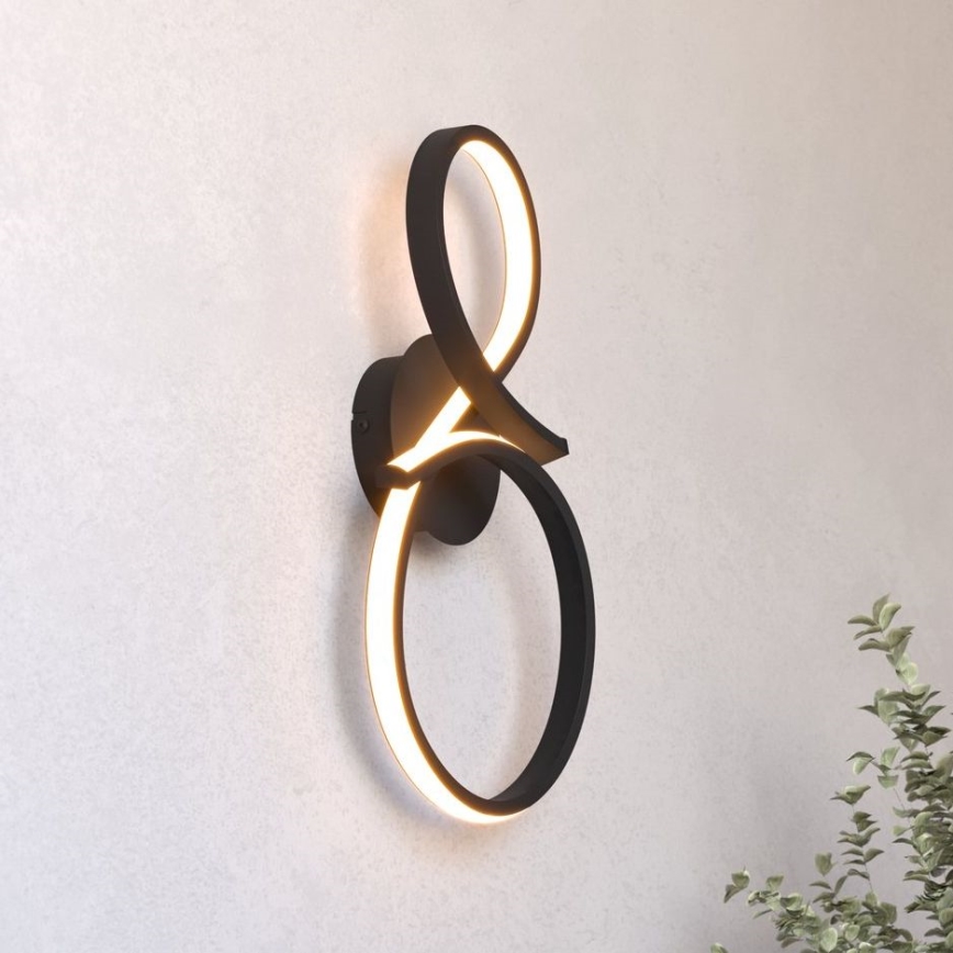 Eglo - Applique a LED LED/11,4W/230V 3000K nero