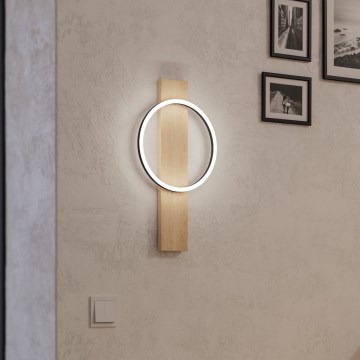 Eglo - Applique a LED LED/12W/230V 3000K beige/nero