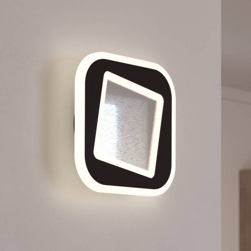 Eglo - Applique a LED LED/12W/230V 4000K nero