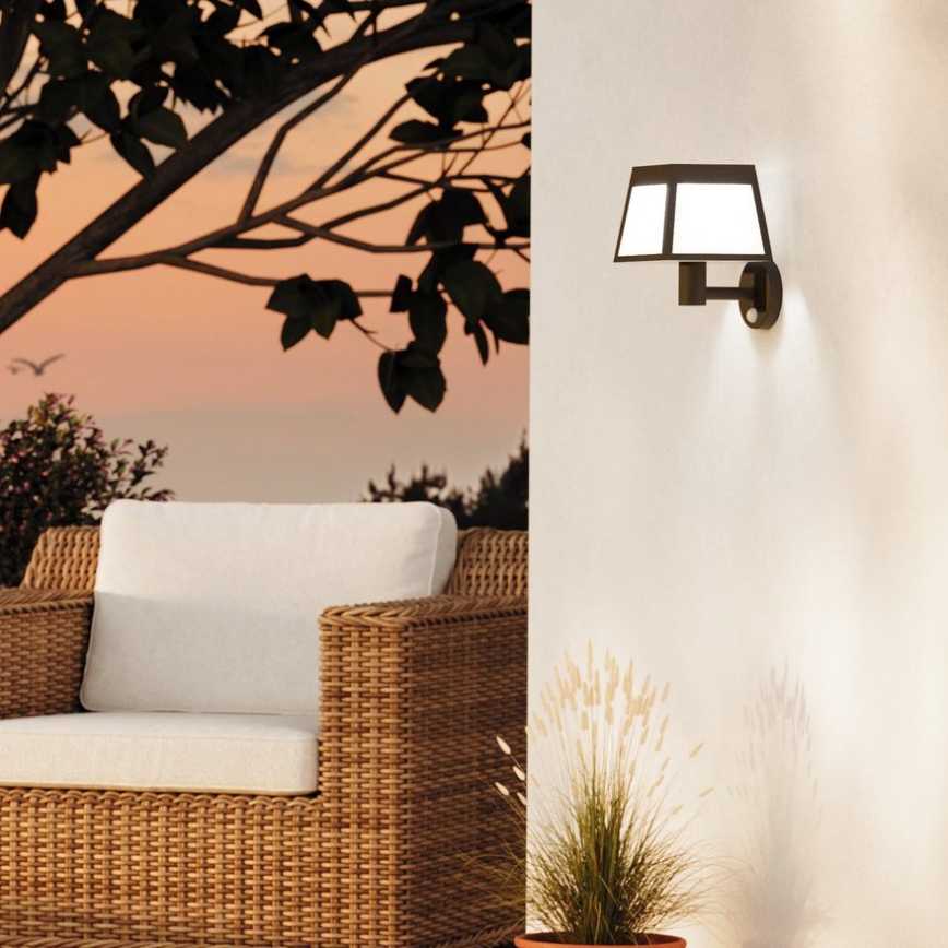 Eglo - Applique a LED solare con sensore LED/7,5W/3,7V IP44