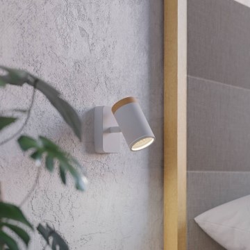 Eglo - Applique da parete a spot per il bagno 1xGU10/3W/230V IP44, bianco/beige