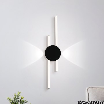 Eglo - Applique LED/20W/230V + LED/0,91W, nera