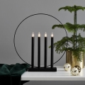 Eglo - Candeliere di Natale  4xE10/3W/230V nero