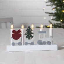 Eglo - Candeliere natalizio 5xE10/3W/230V