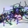 Eglo - Catena luminosa da esterno a LED, 80 LED, 8 m, IP44, multicolore