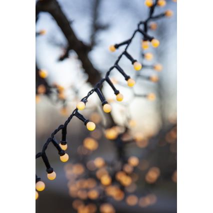 Eglo - Catena luminosa natalizia LED per esterni, 700 LED, 8 funzioni, 19 m, IP44, bianco caldo