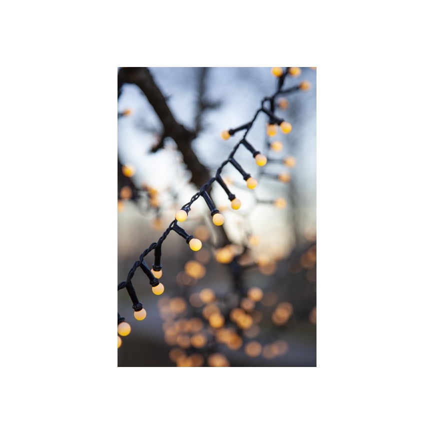 Eglo - Catena luminosa natalizia LED per esterni, 700 LED, 8 funzioni, 19 m, IP44, bianco caldo