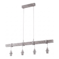 Eglo - Cavo di alimentazione TOWNSHEND 4xE27/60W/230V pino/grigio