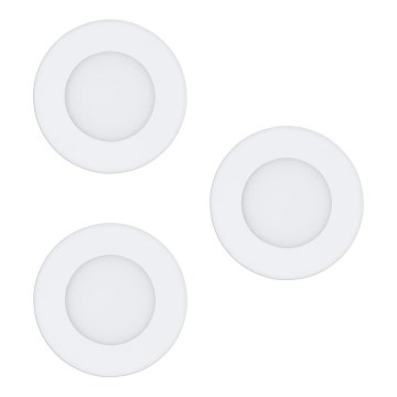 Eglo - Confezione da 3 faretti LED da incasso FUEVA-RW 1xLED/2,8W/230V Ø 8,5 cm