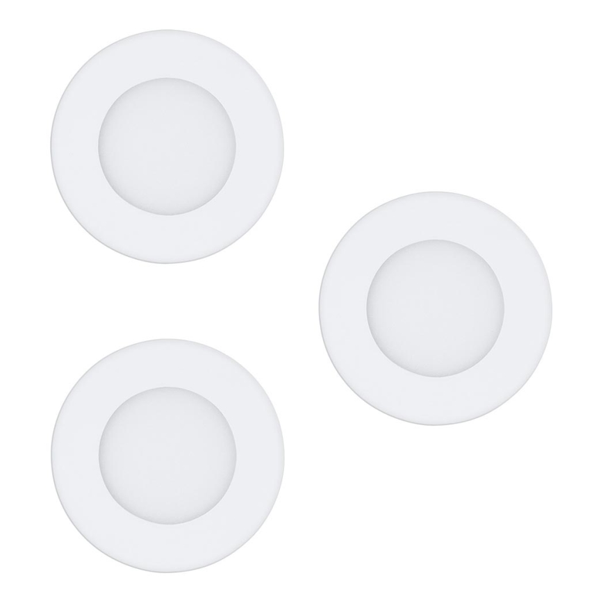 Eglo - Confezione da 3 faretti LED da incasso FUEVA-RW 1xLED/2,8W/230V Ø 8,5 cm