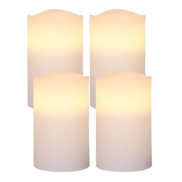 Eglo - Confezione da 4 decorazioni natalizie LED, 0,066 W, 3x AAA, bianco