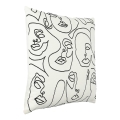 Eglo - Cuscino decorativo 45x45 cm bianco/nero
