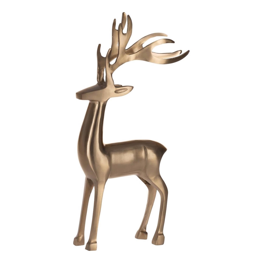 Eglo - Decorazione di metallo 44,5x22 cm renna/oro