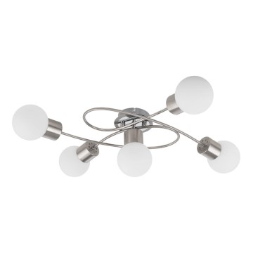 Eglo/Edi Lampada 54686 - Lampadario a plafone LED 5xE14/6W/230V cromo opaco