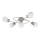 Eglo/Edi Lampada 54686 - Lampadario a plafone LED 5xE14/6W/230V cromo opaco